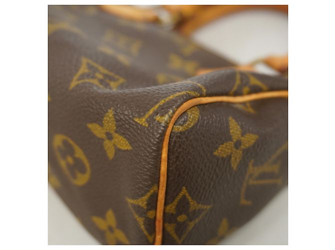 Borsa a mano Louis Vuitton Monogram Mini Speedy Marrone - vista 6