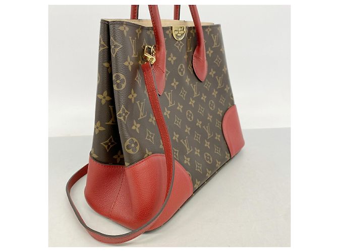 Sac Tote Louis Vuitton Monogram Flandrin Marron Fuschia - vue 2