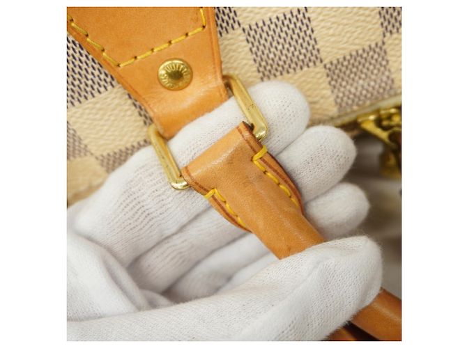 Borsa Louis Vuitton Damier Azur Speedy Bandoulière 30 Bianco - vista 10
