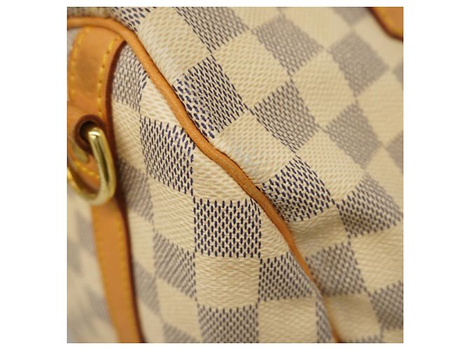 Borsa Louis Vuitton Damier Azur Speedy Bandoulière 30 Bianco - vista 14