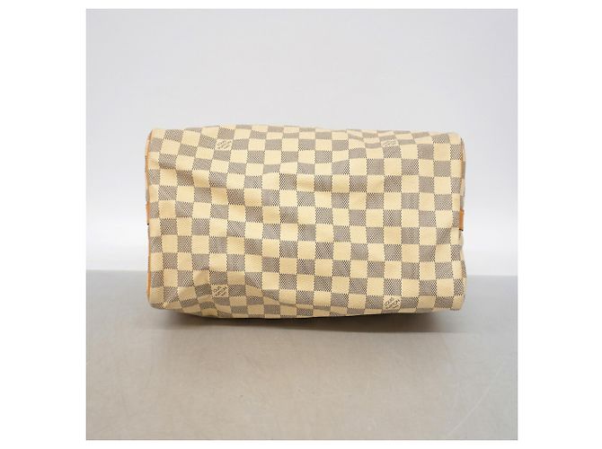 Borsa Louis Vuitton Damier Azur Speedy Bandoulière 30 Bianco - vista 3