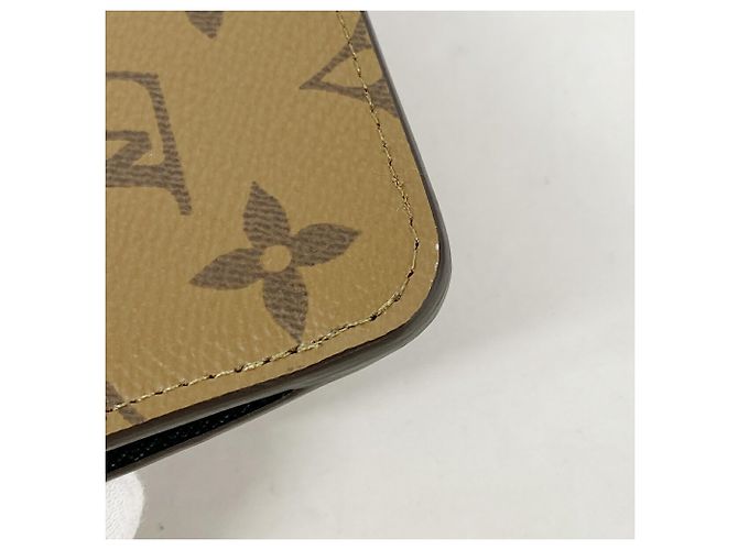 Cartera Louis Vuitton Monogram Reverse Portecartoromie Castaño Negro - vista 5
