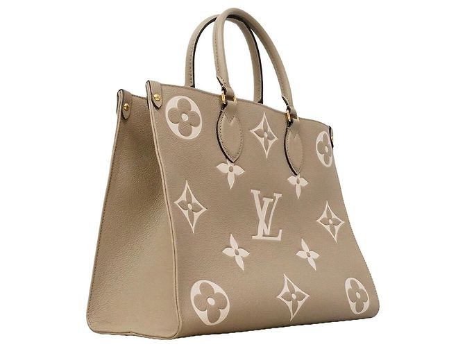 Louis Vuitton Monogram Empreinte Bicolor OnTheGo MM Tote Bag Grau Roh - Ansicht 2