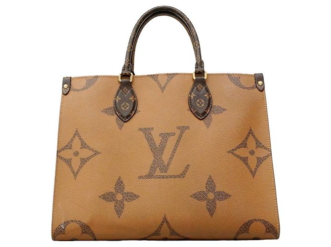 Louis Vuitton Monogram Giant Reverse OnTheGo MM Tote Bag Braun - Ansicht 15
