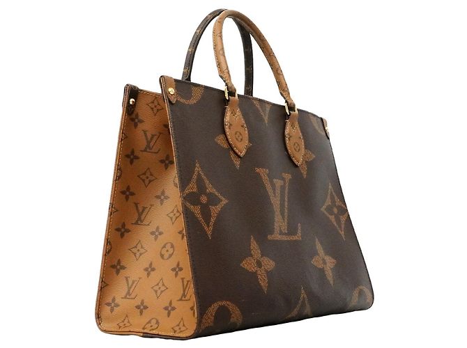 Louis Vuitton Monogram Giant Reverse OnTheGo MM Tote Bag Braun - Ansicht 2