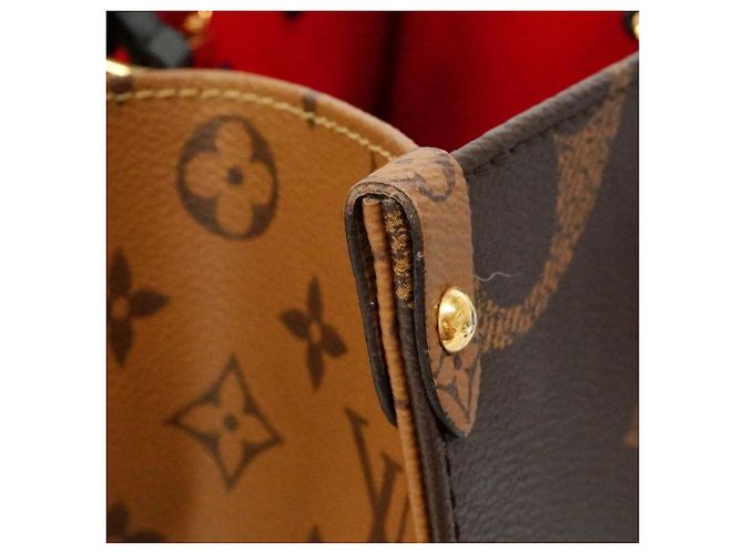 Louis Vuitton Monogram Giant Reverse OnTheGo MM Tote Bag Braun - Ansicht 7