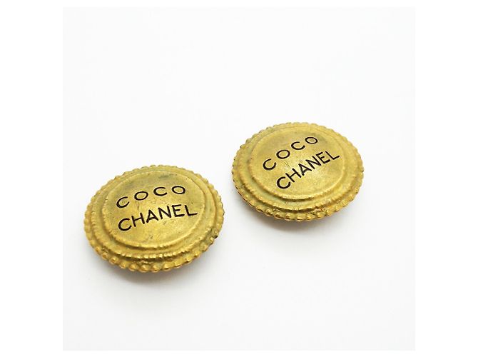 Pendientes de clip Chanel chapados en oro Dorado - vista 2