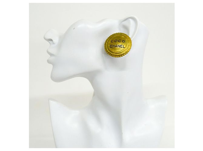 Pendientes de clip Chanel chapados en oro Dorado - vista 5