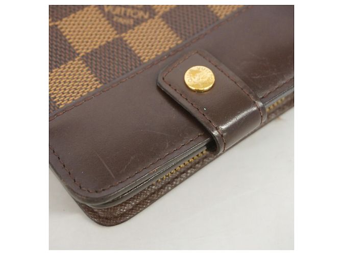 Louis Vuitton Damier Compact Zip Portemonnaie Damier ebene - Ansicht 7