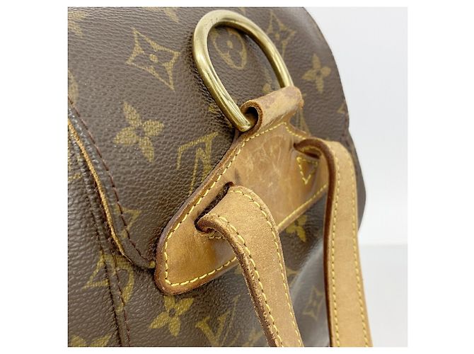 Mochila Louis Vuitton Monogram Montsouris MM Castaño - vista 10