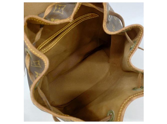 Mochila Louis Vuitton Monogram Montsouris MM Castaño - vista 4