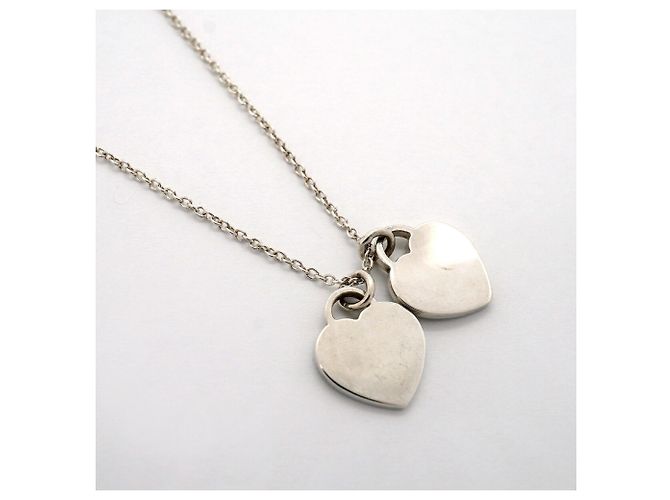 Autre Marque Collana Tiffany & Co. Double Return to Heart in blu - vista 2