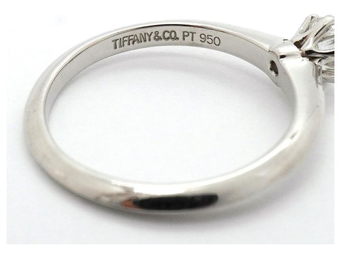 Autre Marque Anello Solitario in Platino Tiffany & Co. - vista 4