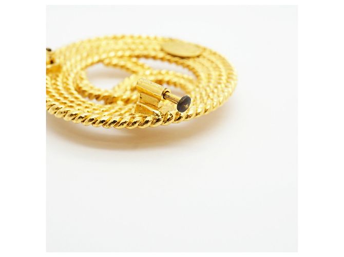 Broche Chanel plaquée or - Coco Mark Circle Doré - vue 8