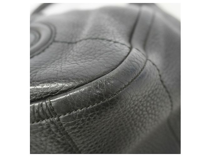 Salvatore Ferragamo Gancini Leder-Tote-Bag Schwarz - Ansicht 6