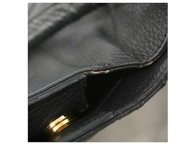 Salvatore Ferragamo Gancini Leder-Tote-Bag Schwarz - Ansicht 7