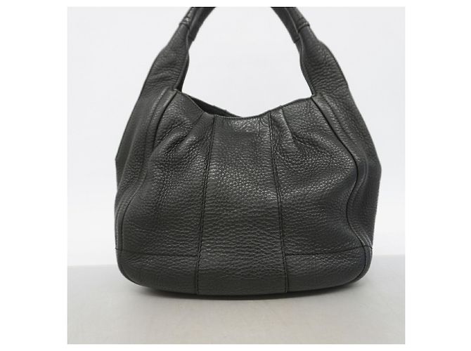 Salvatore Ferragamo Gancini Leder-Tote-Bag Schwarz - Ansicht 9