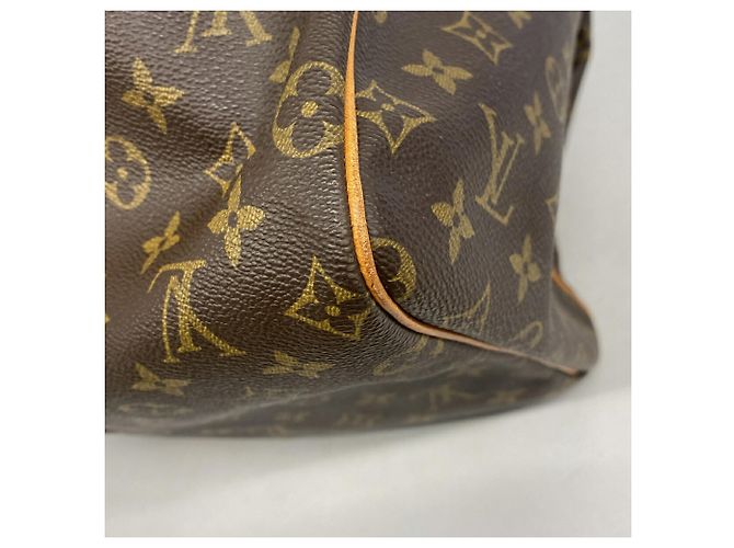 Louis Vuitton Boston Monogram Keepall 55 Castaño - vista 6
