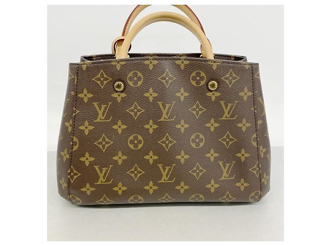 Bolsa Louis Vuitton Monogram Montaigne BB Marrom - vista 10