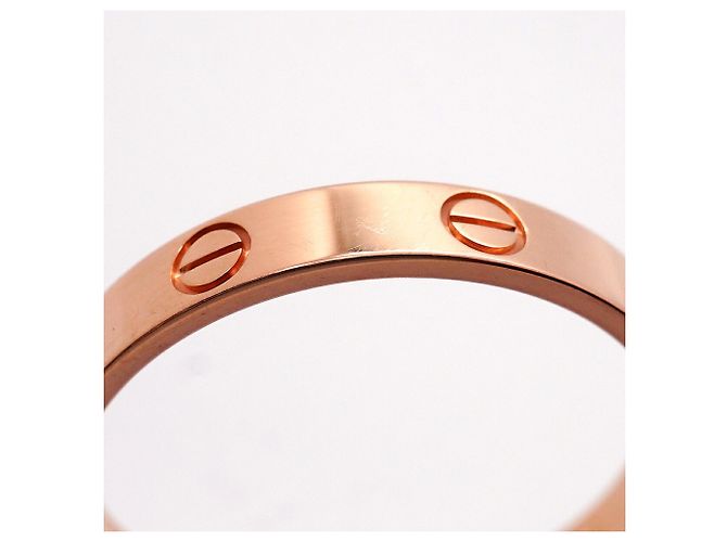 Bague Mini Love Cartier en or rose 18K - vue 10