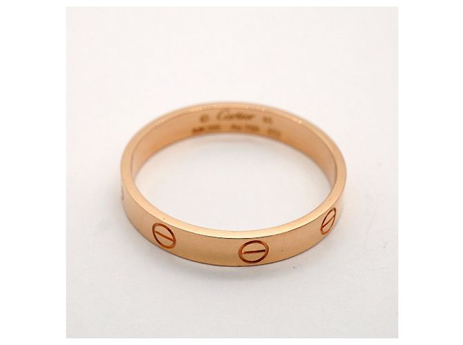 Bague Mini Love Cartier en or rose 18K - vue 3