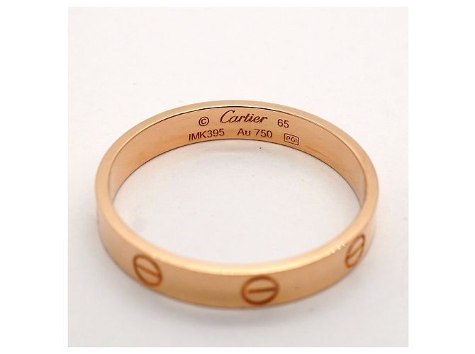 Bague Mini Love Cartier en or rose 18K - vue 4