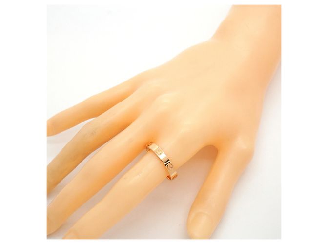 Bague Mini Love Cartier en or rose 18K - vue 6