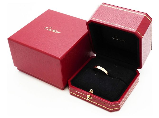 Bague Mini Love Cartier en or rose 18K - vue 7