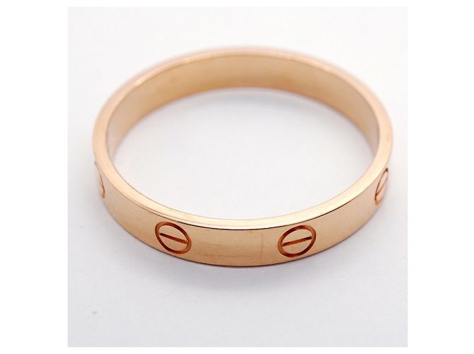 Bague Mini Love Cartier en or rose 18K - vue 9