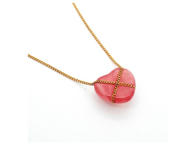 Autre Marque Collier Cœur en Rhodochrosite Rose Tiffany & Co. - vue 2