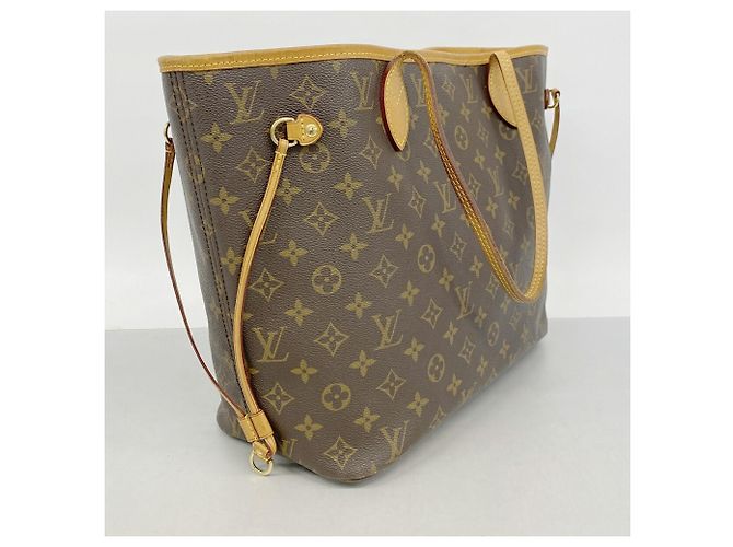 Borsa Tote Louis Vuitton Monogram Neverfull MM Marrone - vista 2