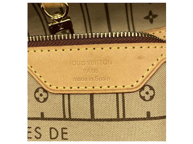 Borsa Tote Louis Vuitton Monogram Neverfull MM Marrone - vista 5