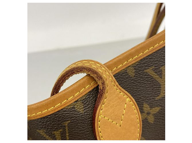 Borsa Tote Louis Vuitton Monogram Neverfull MM Marrone - vista 9