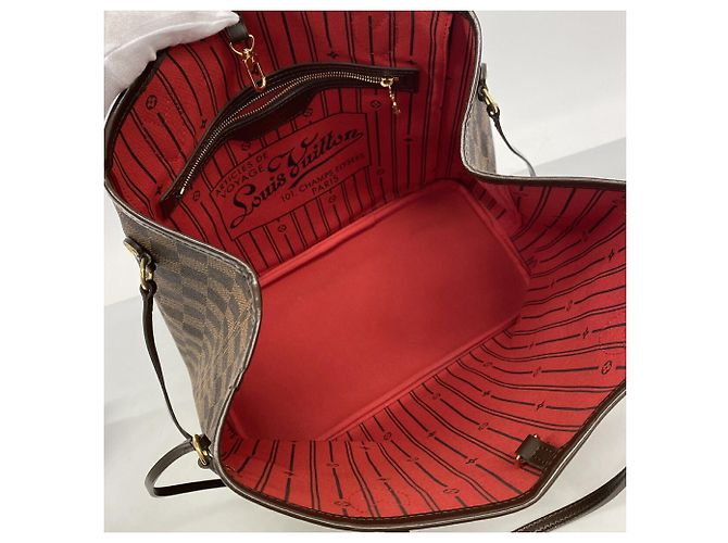 Borsa Tote Louis Vuitton Damier Neverfull MM Damier ebene - vista 4