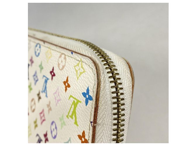 Louis Vuitton Monogram Multicolor Zippy Wallet Weiß - Ansicht 5