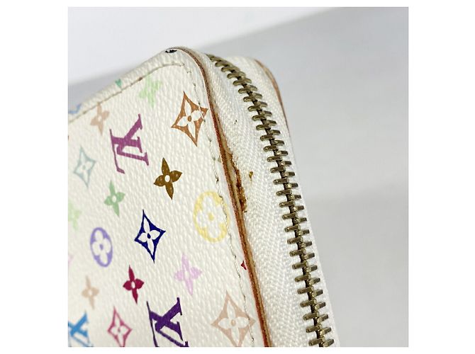 Louis Vuitton Monogram Multicolor Zippy Wallet Weiß - Ansicht 6