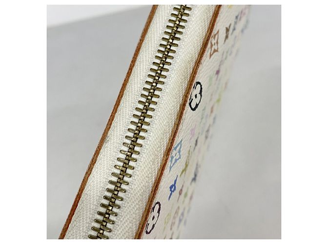 Louis Vuitton Monogram Multicolor Zippy Wallet Weiß - Ansicht 7