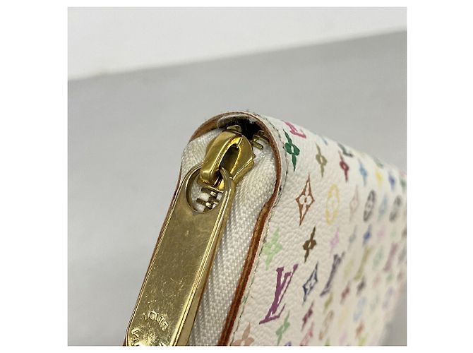 Louis Vuitton Monogram Multicolor Zippy Wallet Weiß - Ansicht 8