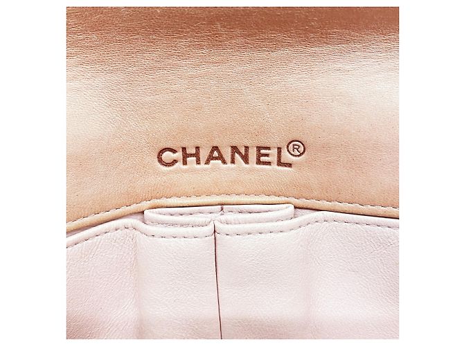 Bolso de hombro Chanel Chocolate Bar con cadena Naranja - vista 5