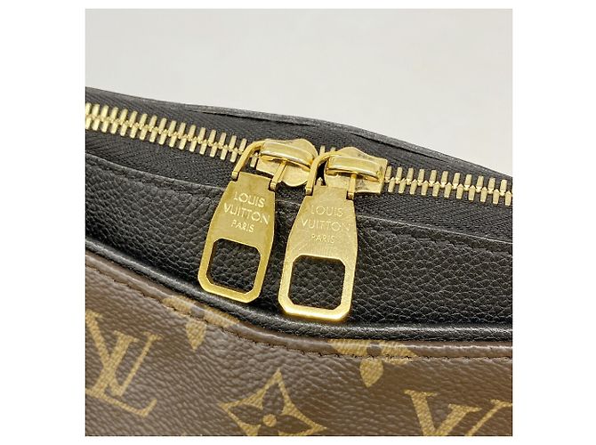 Bolsa Louis Vuitton Monogram Pallas Marrom Preto - vista 14