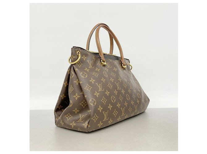 Bolsa Louis Vuitton Monogram Pallas Marrom Preto - vista 2