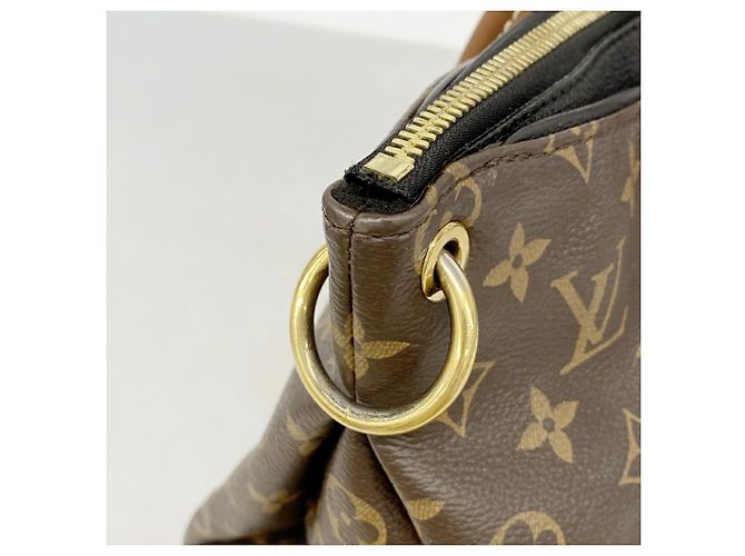 Bolsa Louis Vuitton Monogram Pallas Marrom Preto - vista 9