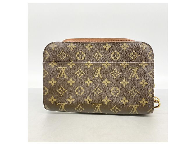 Borsa a pochette Louis Vuitton Monogram Orsay Marrone - vista 13