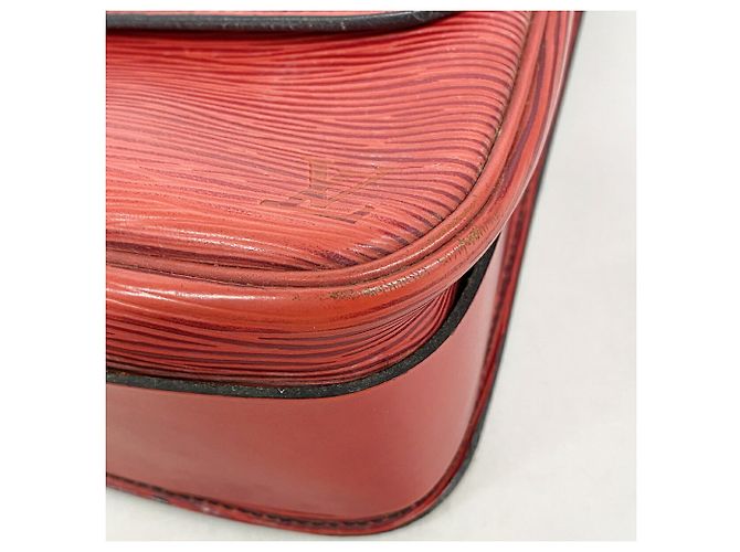 Louis Vuitton Epi Cartouchiere Schultertasche Rot - Ansicht 7
