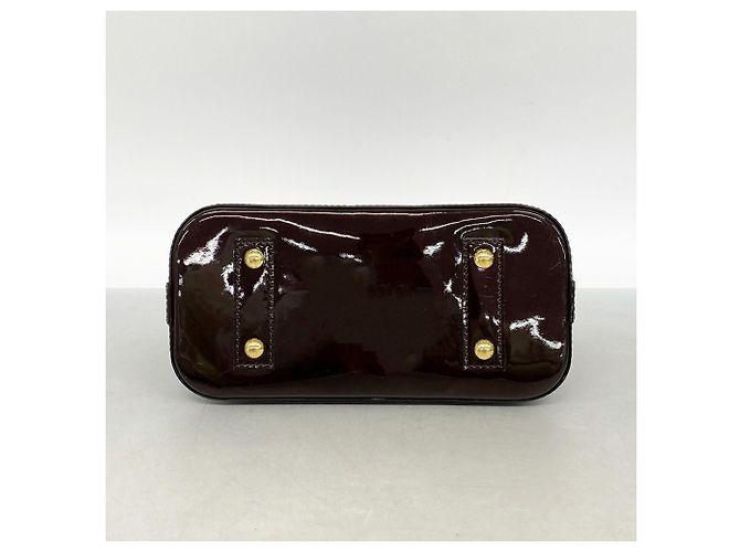 Louis Vuitton Alma BB Vernis Handtasche Bordeaux - Ansicht 3