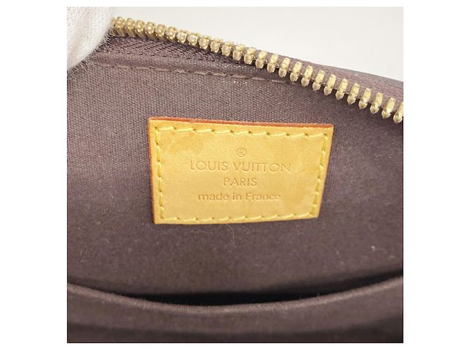 Louis Vuitton Alma BB Vernis Handtasche Bordeaux - Ansicht 5