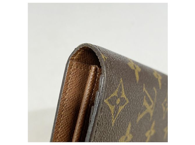 Louis Vuitton Monogram Portefeuille Brazza Long Wallet Marrone - vista 6