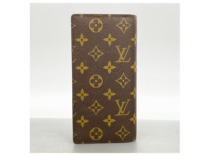 Louis Vuitton Monogram Portefeuille Brazza Long Wallet Marrone - vista 8