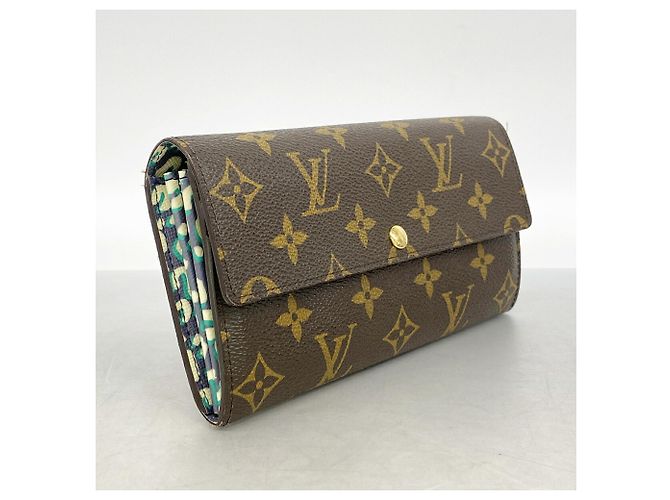 Louis Vuitton Monogram Portefeuille Sarah Leopard Long Wallet - vista 2