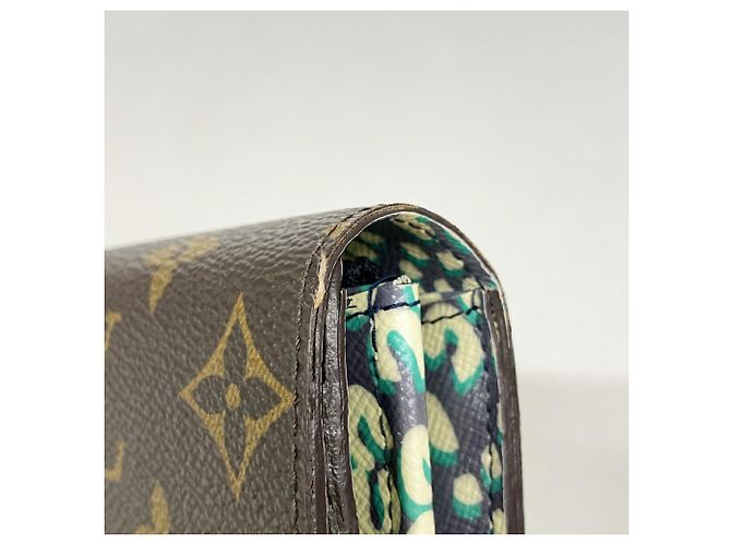 Louis Vuitton Monogram Portefeuille Sarah Leopard Long Wallet - vista 6